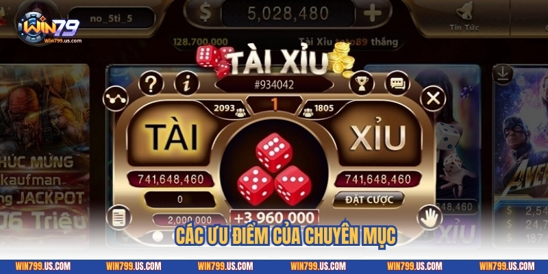 Các ưu điểm của chuyên mục