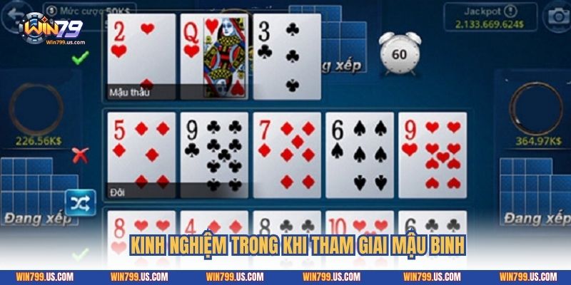 Kinh nghiệm trong khi tham giai mậu binh