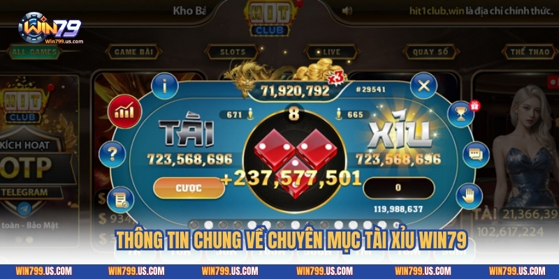 Thông tin chung về chuyên mục Tài xỉu Win79
